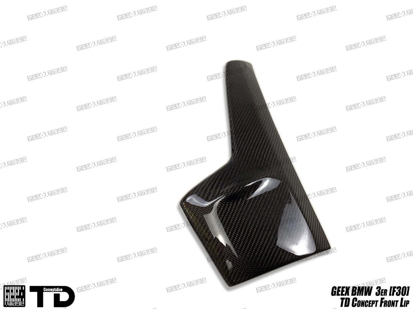 Geex Village V2 Front Bumper Air Diverter Canards & Lip for BMW M Sport 340i 335i F30 2012-2019 Carbon Fiber/FRP