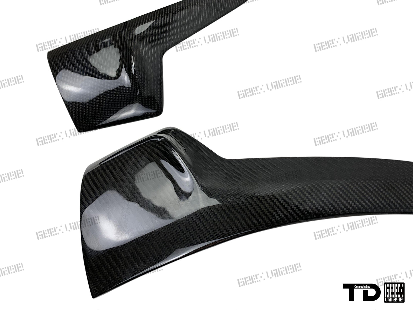 Geex Village V2 Front Bumper Air Diverter Canards & Lip for BMW M Sport 340i 335i F30 2012-2019 Carbon Fiber/FRP