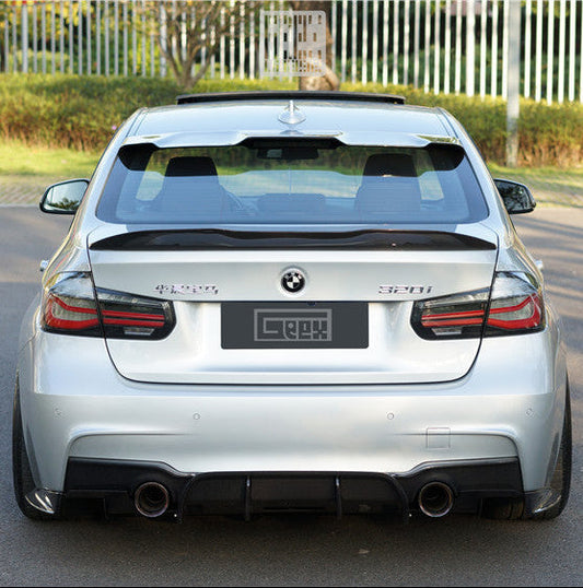 Geex Village Rear Diffuser & Undertray for BMW 3 Series M Sport 340i 335i F30 2012-2019 Carbon Fiber