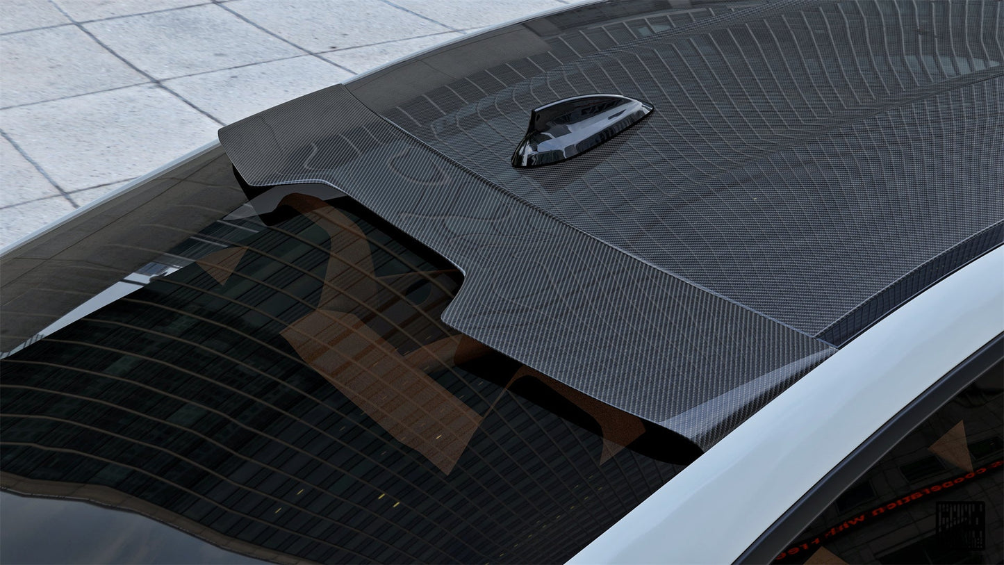 Geex Village Rear Roof Spoiler for BMW 4 Series 440i 435i F32 & M4 F82 Coupe 2014-2020 Carbon Fiber