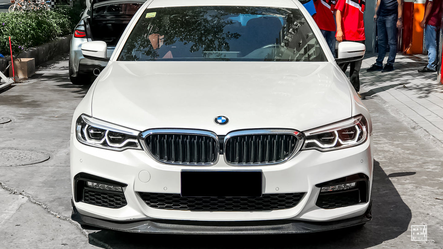 Geex Village Front Lip for BMW 5 Series M550 540 530 G30 Pre-LCI 2017-2020 Carbon Fiber