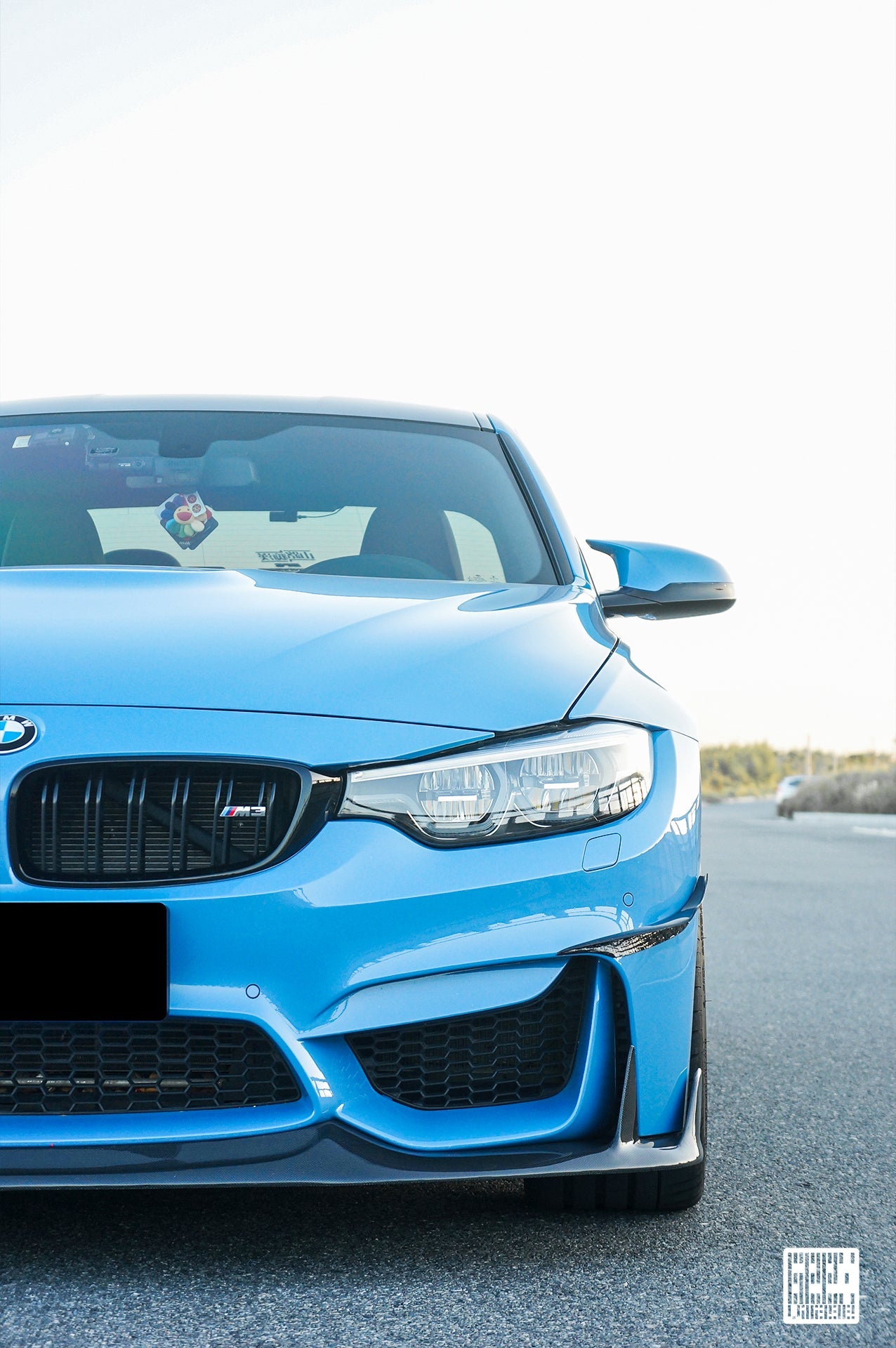 Geex Village Front Canards for BMW M3/C/CS F81 F80 2014-2018 & M4/C/CS F83 F82 2014-2020 Carbon Fiber
