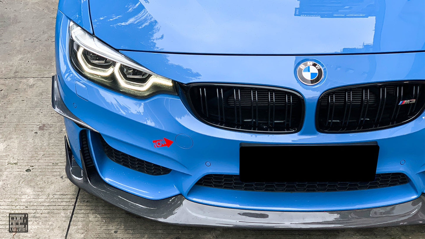 Geex Village Front Lip for BMW M3/C/CS F81 F80 2014-2018 & M4/C/CS F83 F82 2014-2020 Carbon Fiber