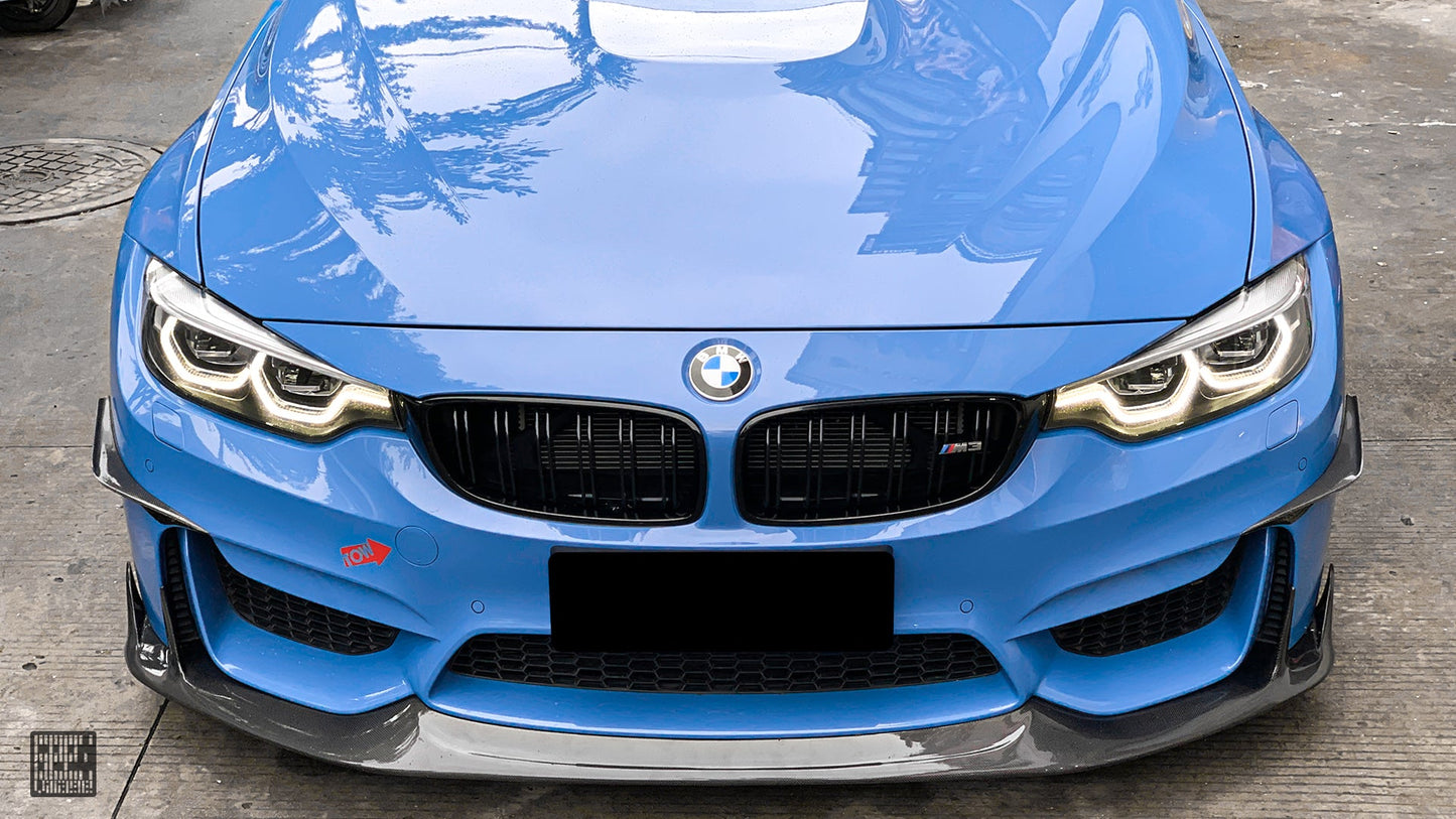 Geex Village Front Lip for BMW M3/C/CS F81 F80 2014-2018 & M4/C/CS F83 F82 2014-2020 Carbon Fiber