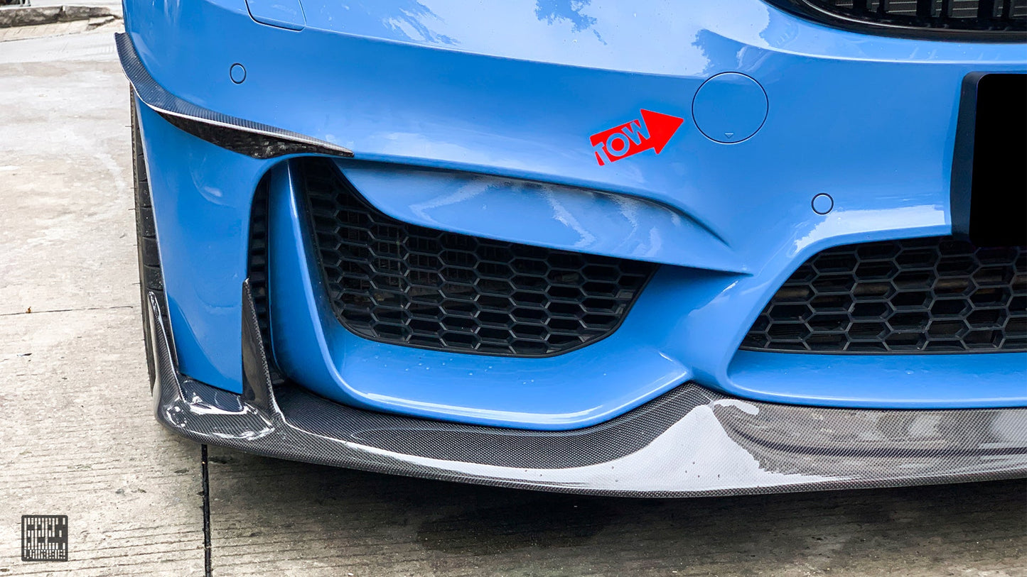 Geex Village Front Lip for BMW M3/C/CS F81 F80 2014-2018 & M4/C/CS F83 F82 2014-2020 Carbon Fiber