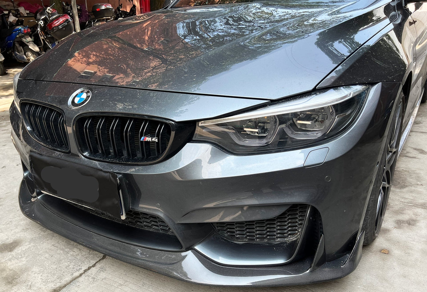 Geex Village Front Lip for BMW M3/C/CS F81 F80 2014-2018 & M4/C/CS F83 F82 2014-2020 Carbon Fiber