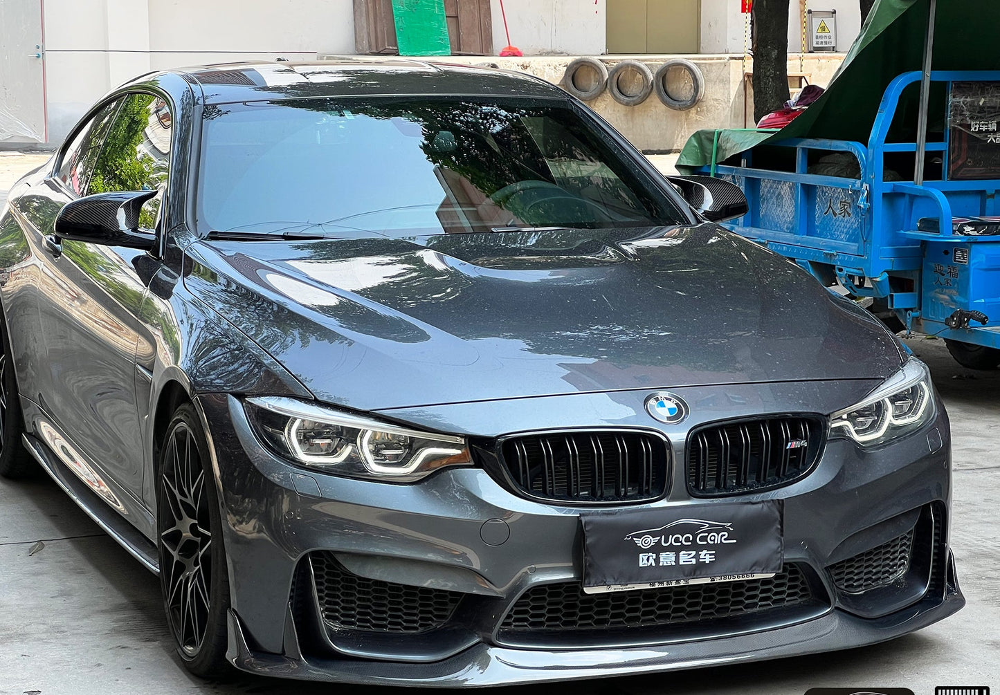 Geex Village Front Lip for BMW M3/C/CS F81 F80 2014-2018 & M4/C/CS F83 F82 2014-2020 Carbon Fiber