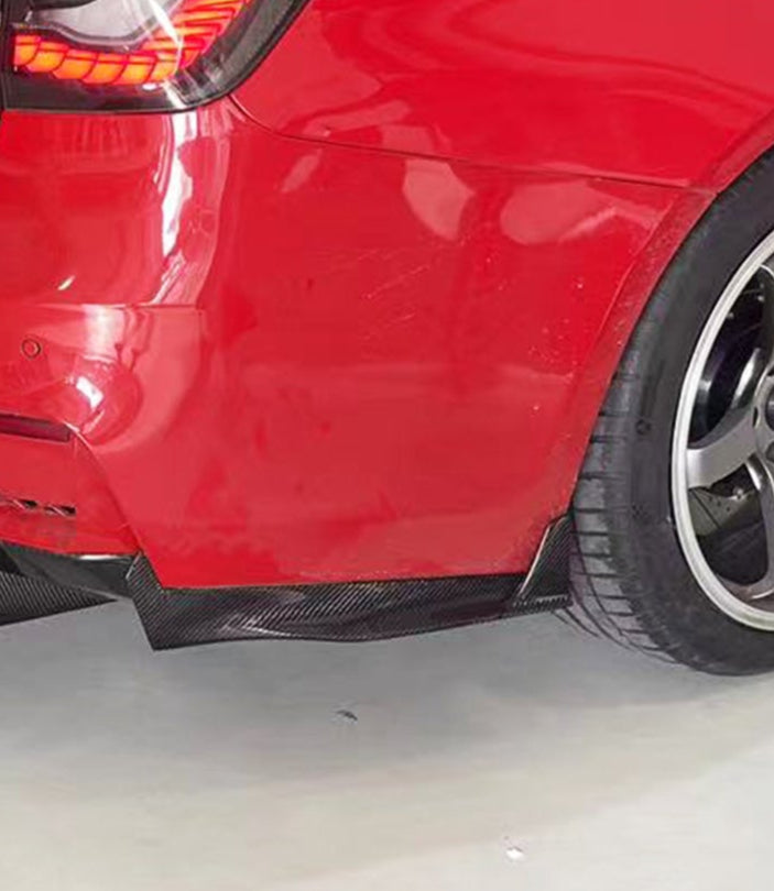 Geex Village Rear Canards for BMW M3/C/CS F81 F80 2014-2018 & M4/C/CS F83 F82 2014-2020 Carbon Fiber
