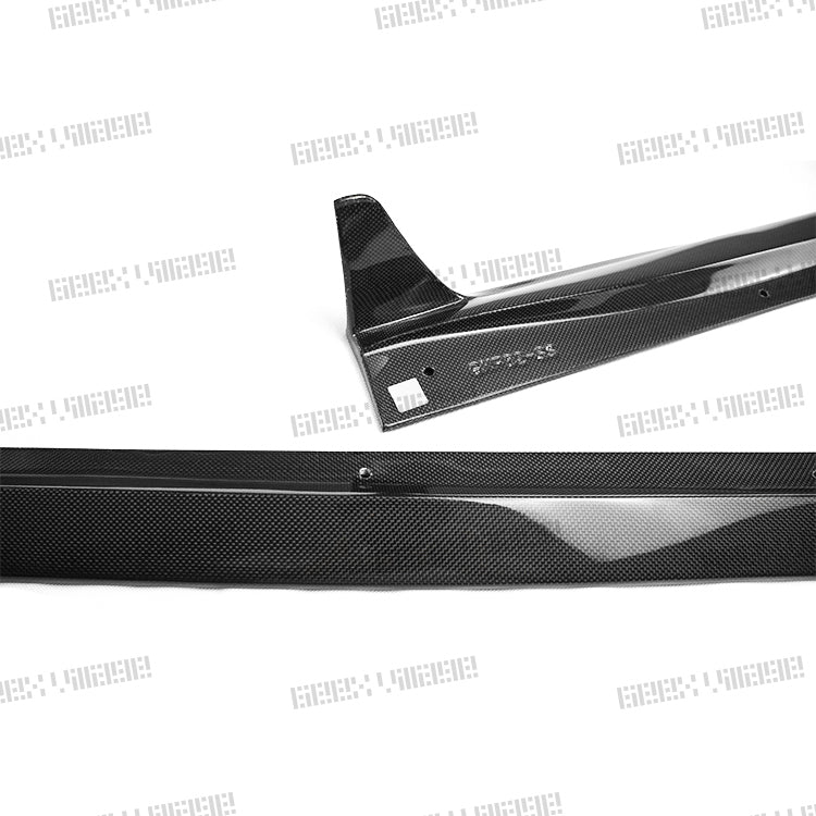 Geex Village Side Skirts for BMW M3/C/CS F81 F80 2014-2018 & M4/C/CS F83 F82 2014-2020 Carbon Fiber