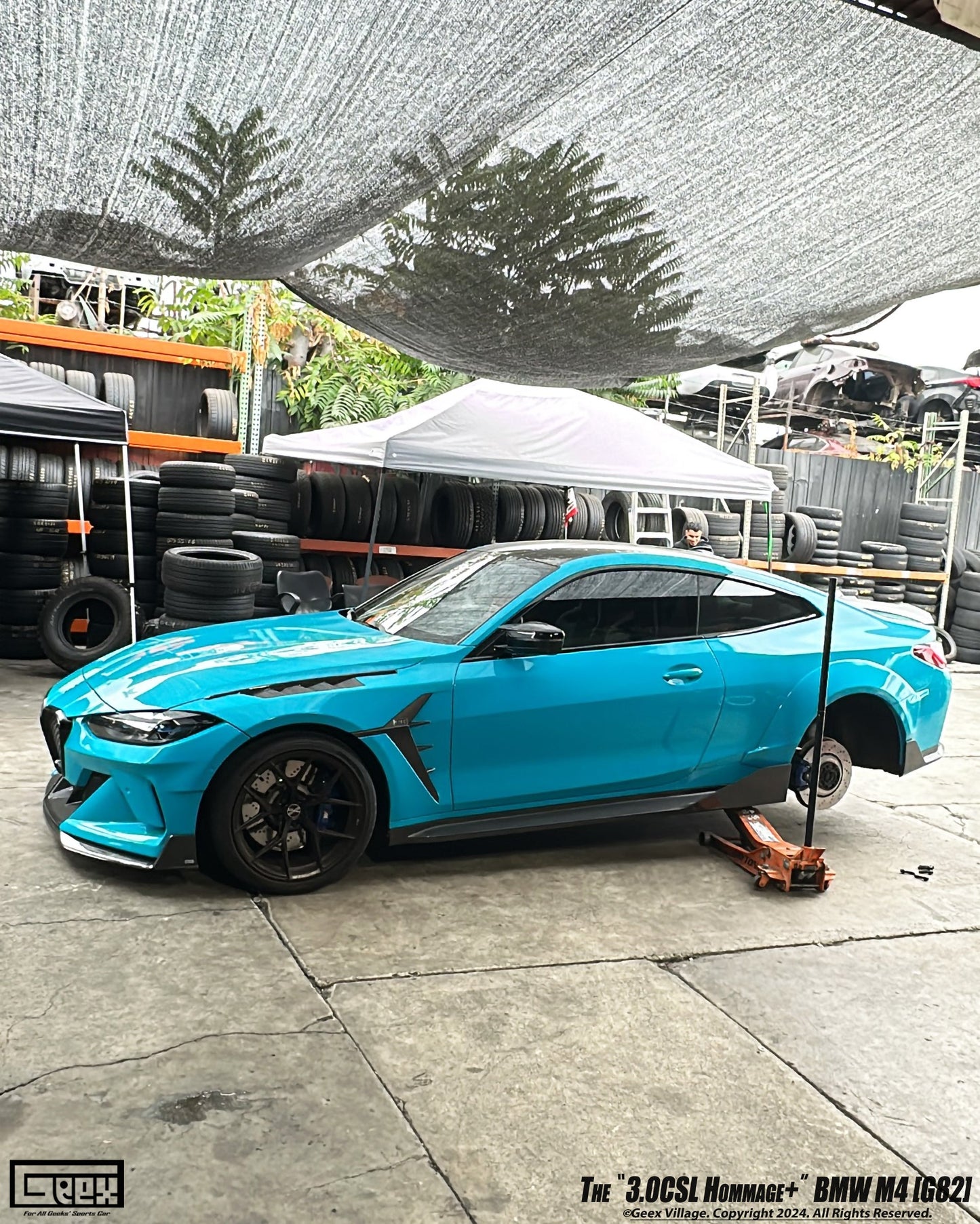 Geex Village Hommage+ Front Fenders for BMW M4CSL M4CS M4C M4 G82 G83 2021-ON Carbon Fiber