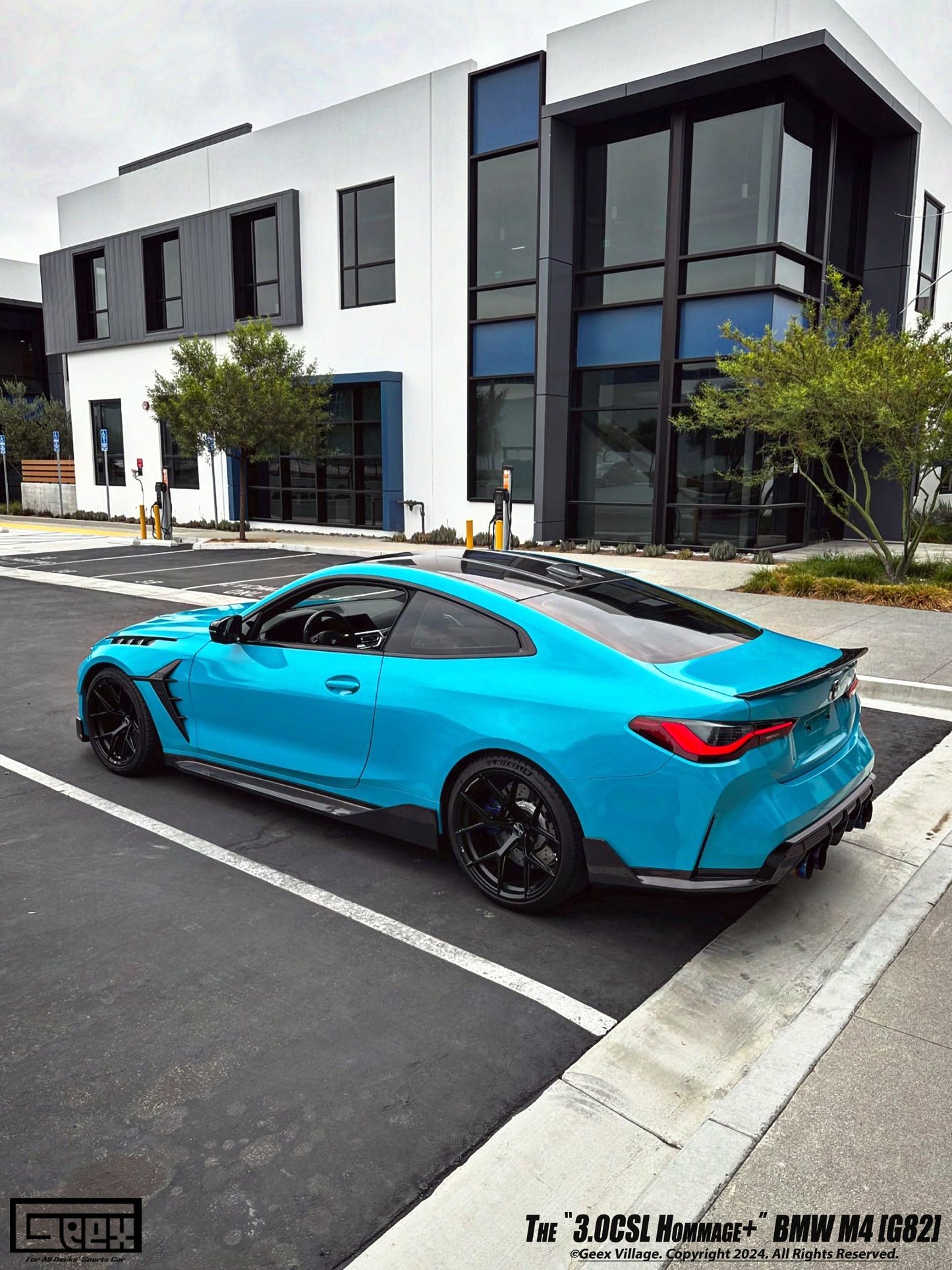 Geex Village Hommage+ Front Fenders for BMW M4CSL M4CS M4C M4 G82 G83 2021-ON Carbon Fiber
