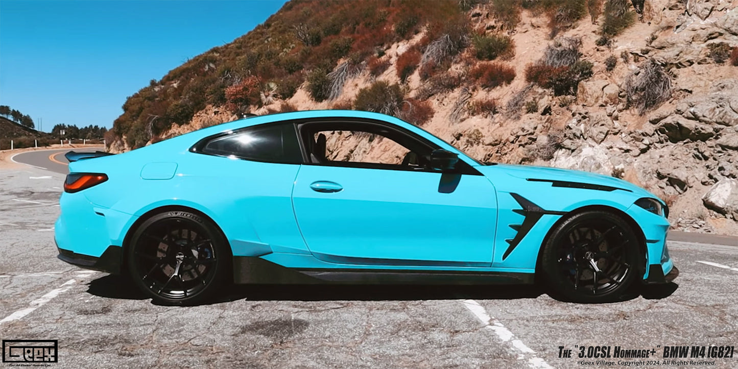Geex Village Hommage+ Front Fenders for BMW M4CSL M4CS M4C M4 G82 G83 2021-ON Carbon Fiber
