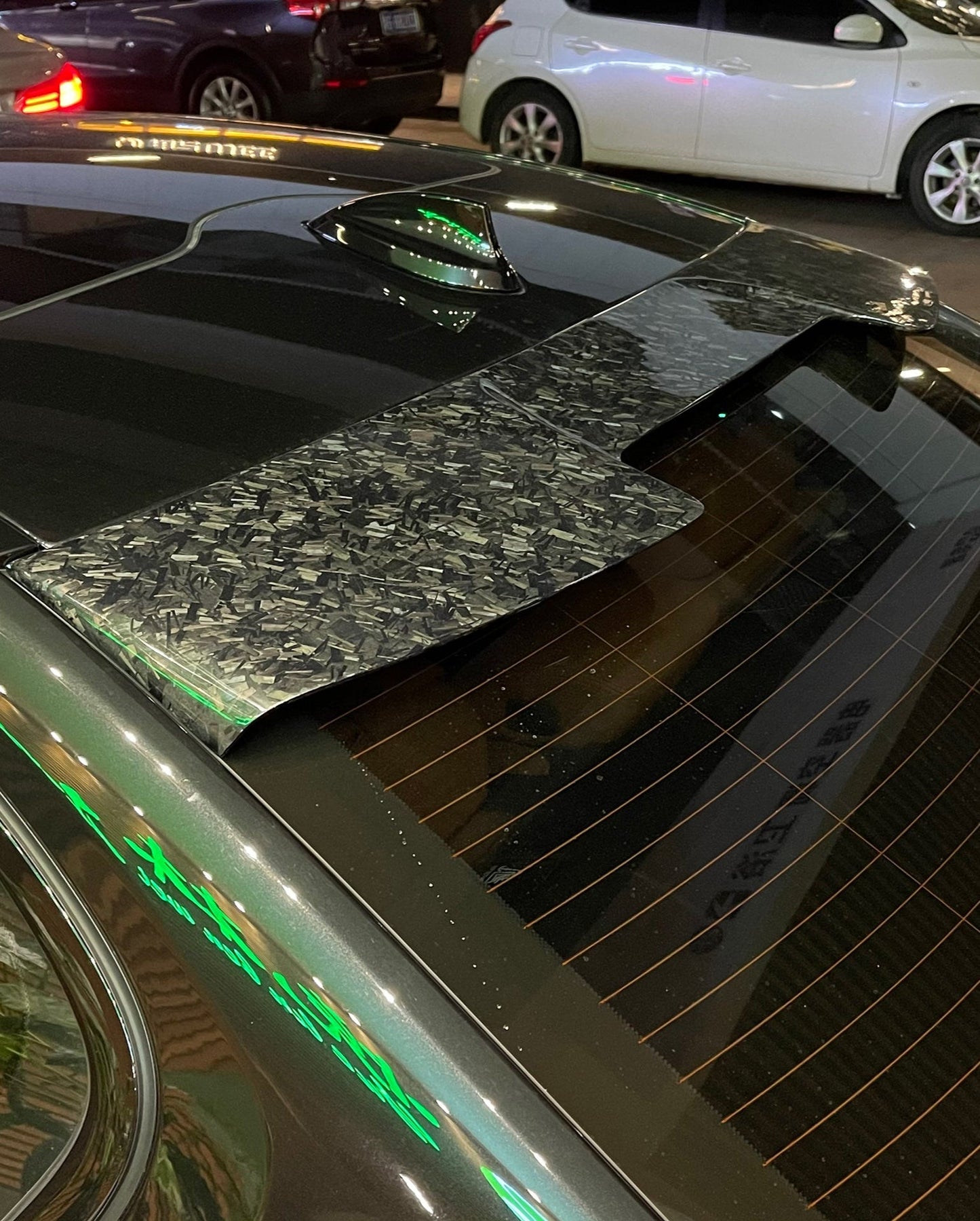Geex Village Rear Roof Spoiler for BMW M5C M5 F90 2018-2024 & 5 Series M550 540 G30 2017-2023 Carbon Fiber