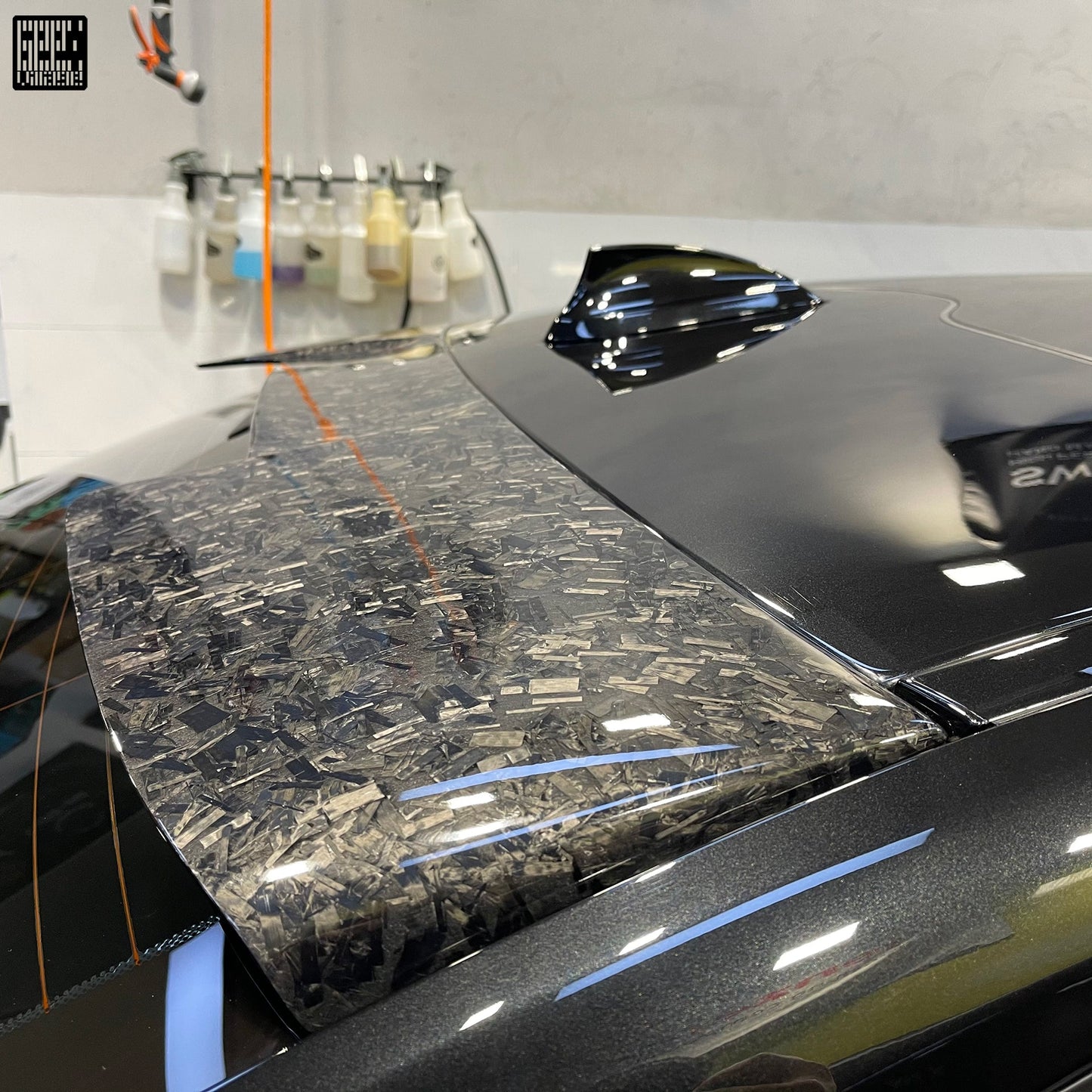 Geex Village Rear Roof Spoiler for BMW M5C M5 F90 2018-2024 & 5 Series M550 540 G30 2017-2023 Carbon Fiber
