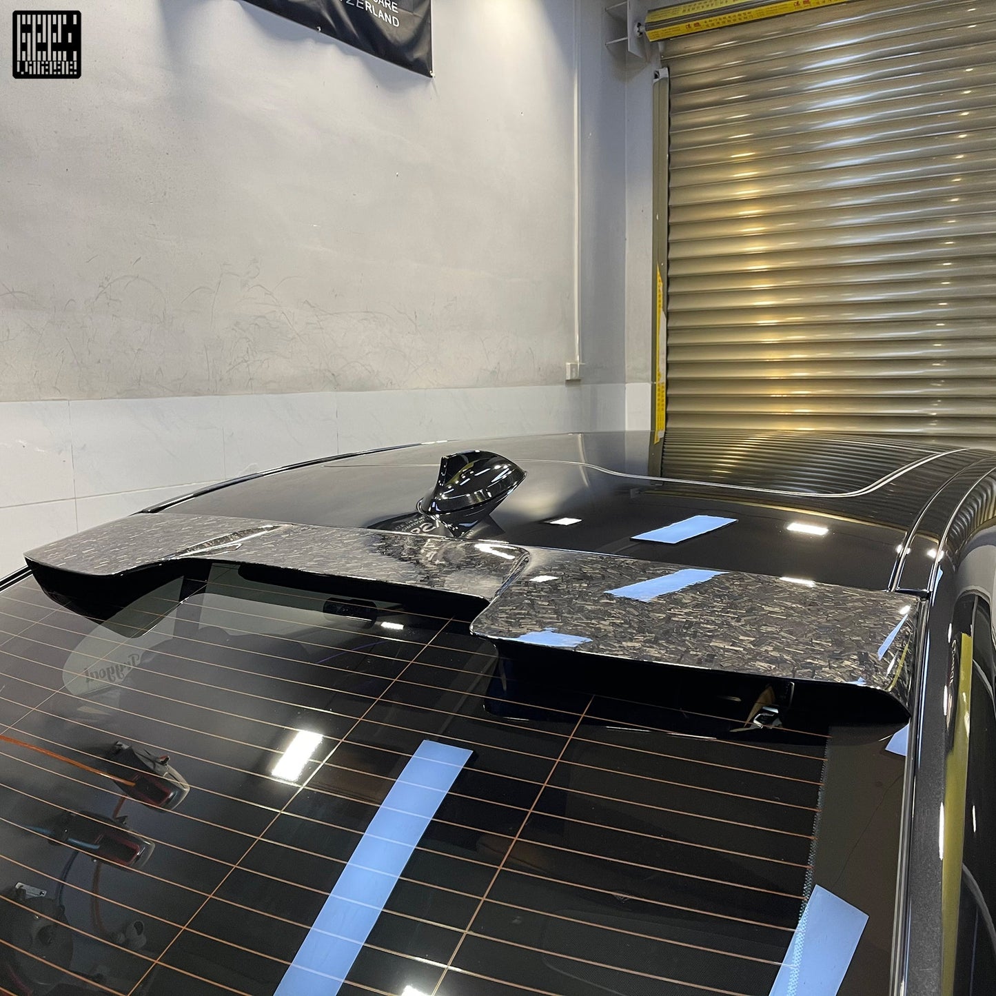 Geex Village Rear Roof Spoiler for BMW M5C M5 F90 2018-2024 & 5 Series M550 540 G30 2017-2023 Carbon Fiber