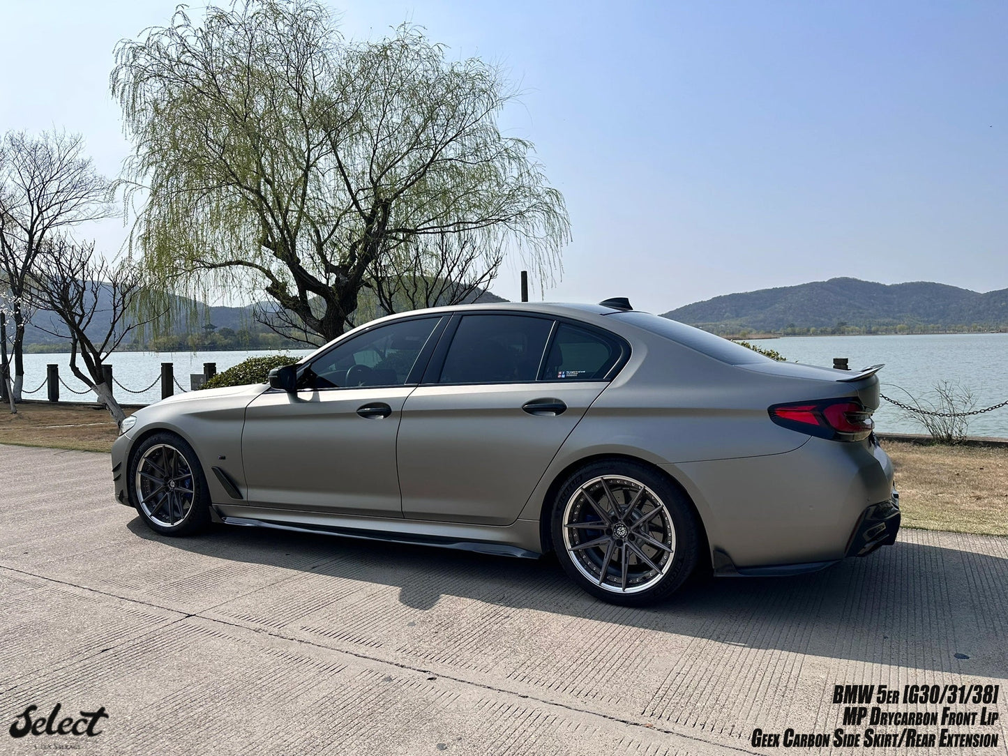 Geex Village Rear Canards for BMW M5C M5 F90 2018-2024 & 5 Series M550 540 G30 2017-2023 Carbon Fiber