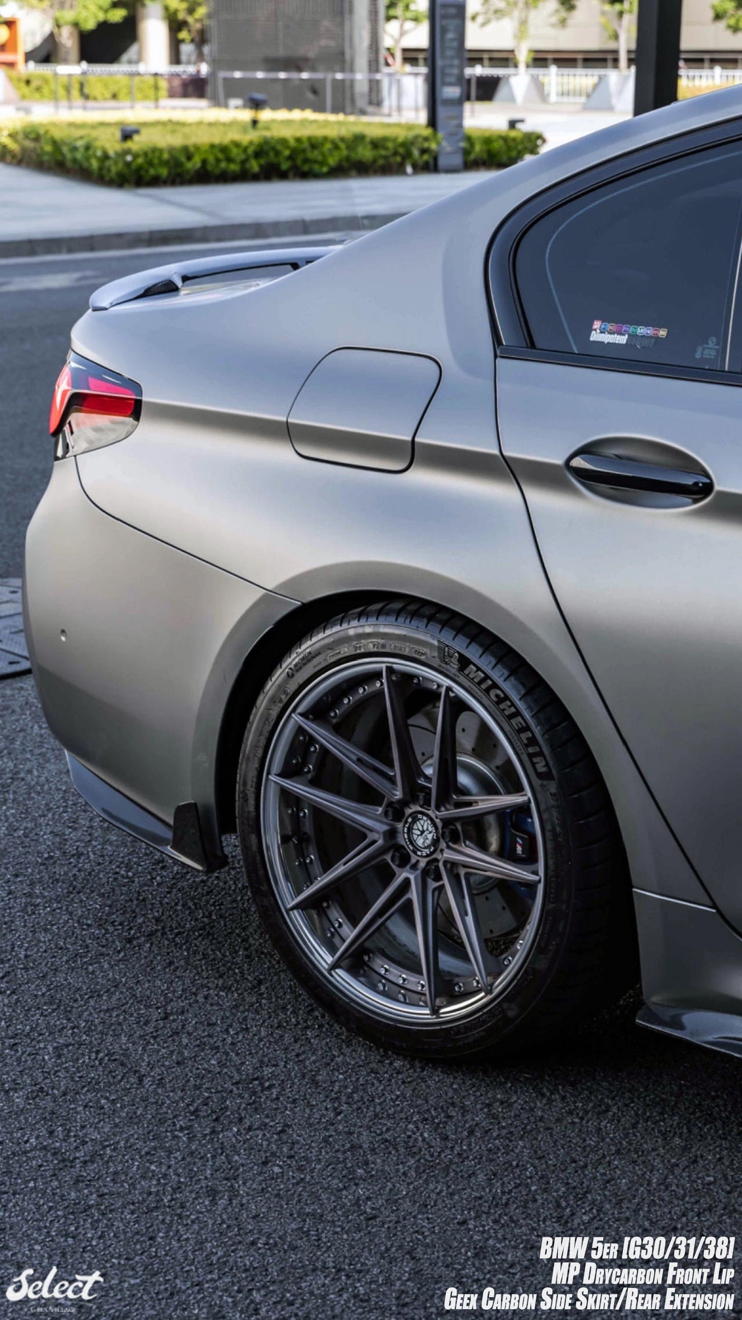 Geex Village Rear Canards for BMW M5C M5 F90 2018-2024 & 5 Series M550 540 G30 2017-2023 Carbon Fiber