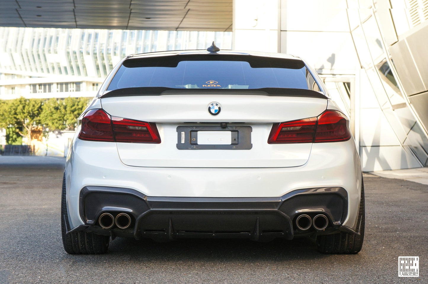Geex Village Rear Diffuser & Undertray for BMW M5C M5 F90 2018-2024 & 5 Series M550 540 G30 2017-2023 Carbon Fiber