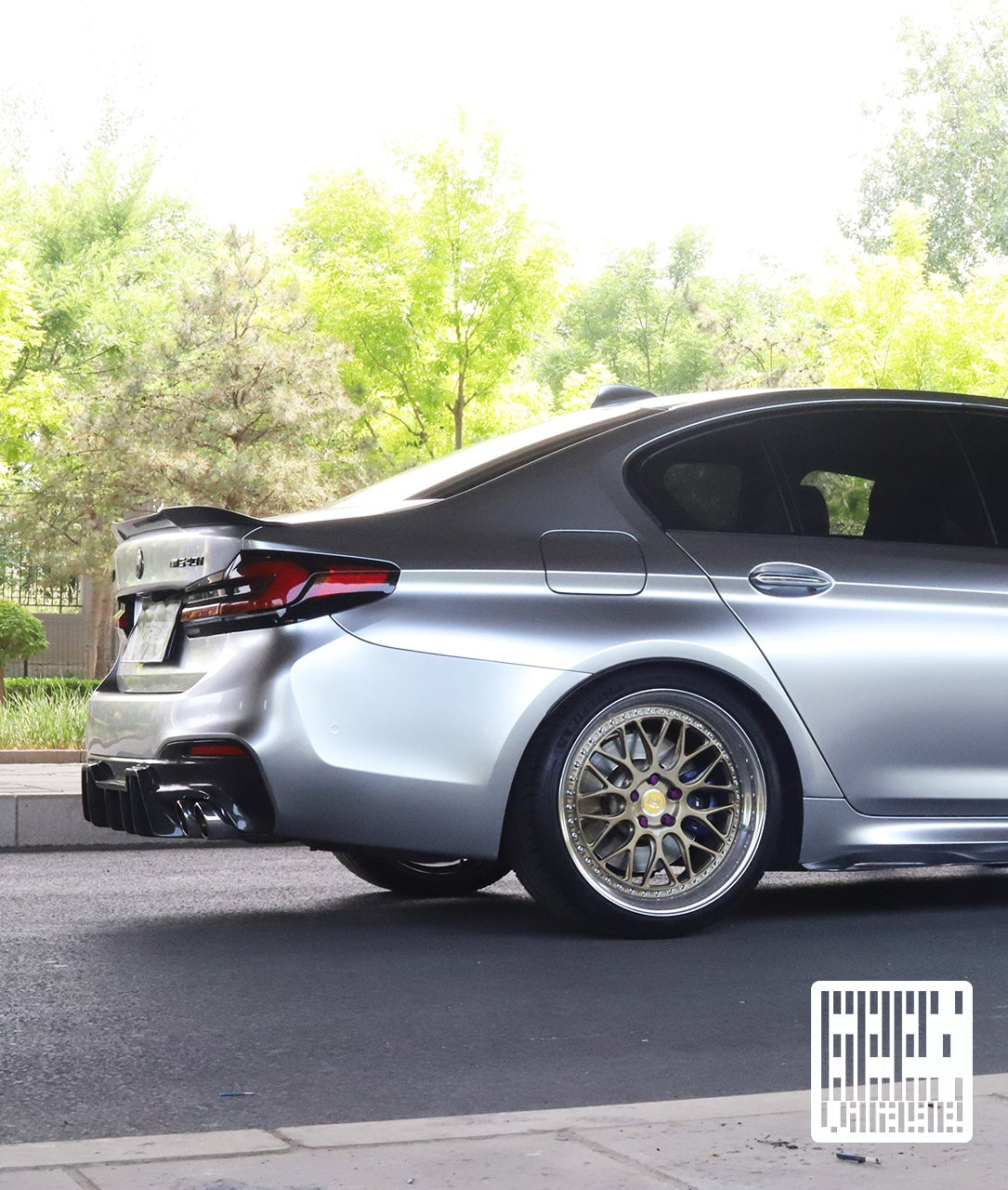 Geex Village Rear Lip Spoiler for BMW M5C M5 F90 2018-2024 & 5 Series M550 540 G30 2017-2023 Sedan Carbon Fiber