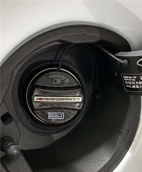 Geex Village MP M Performance Style Fuel Filler Cap for BMW 8 Series G14 G15 G16 2018-ON & M8 F91 F92 F93 2019-ON Carbon Fiber