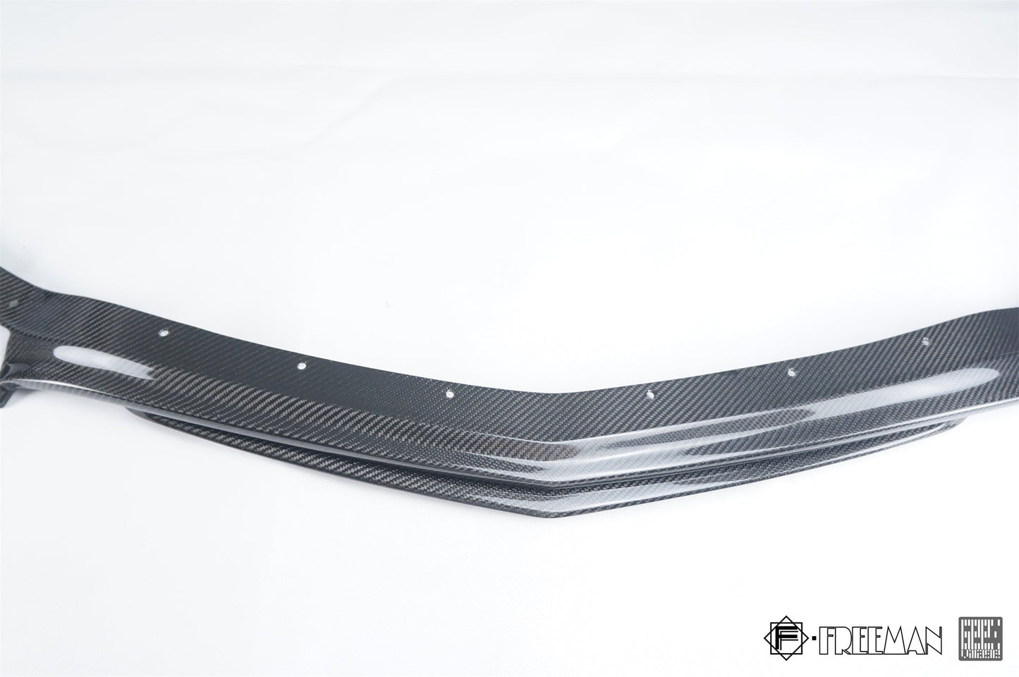 Geex Village Front Lip & Air Diverter Canards for Cadillac ATS Turbo Luxury Performance 2015-2019 Carbon Fiber