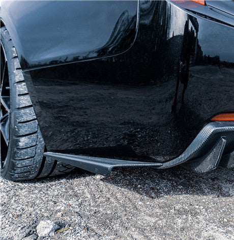 Geex Village Rear Canards for Cadillac ATS Turbo Luxury Performance Premium 2013-2019 Carbon Fiber