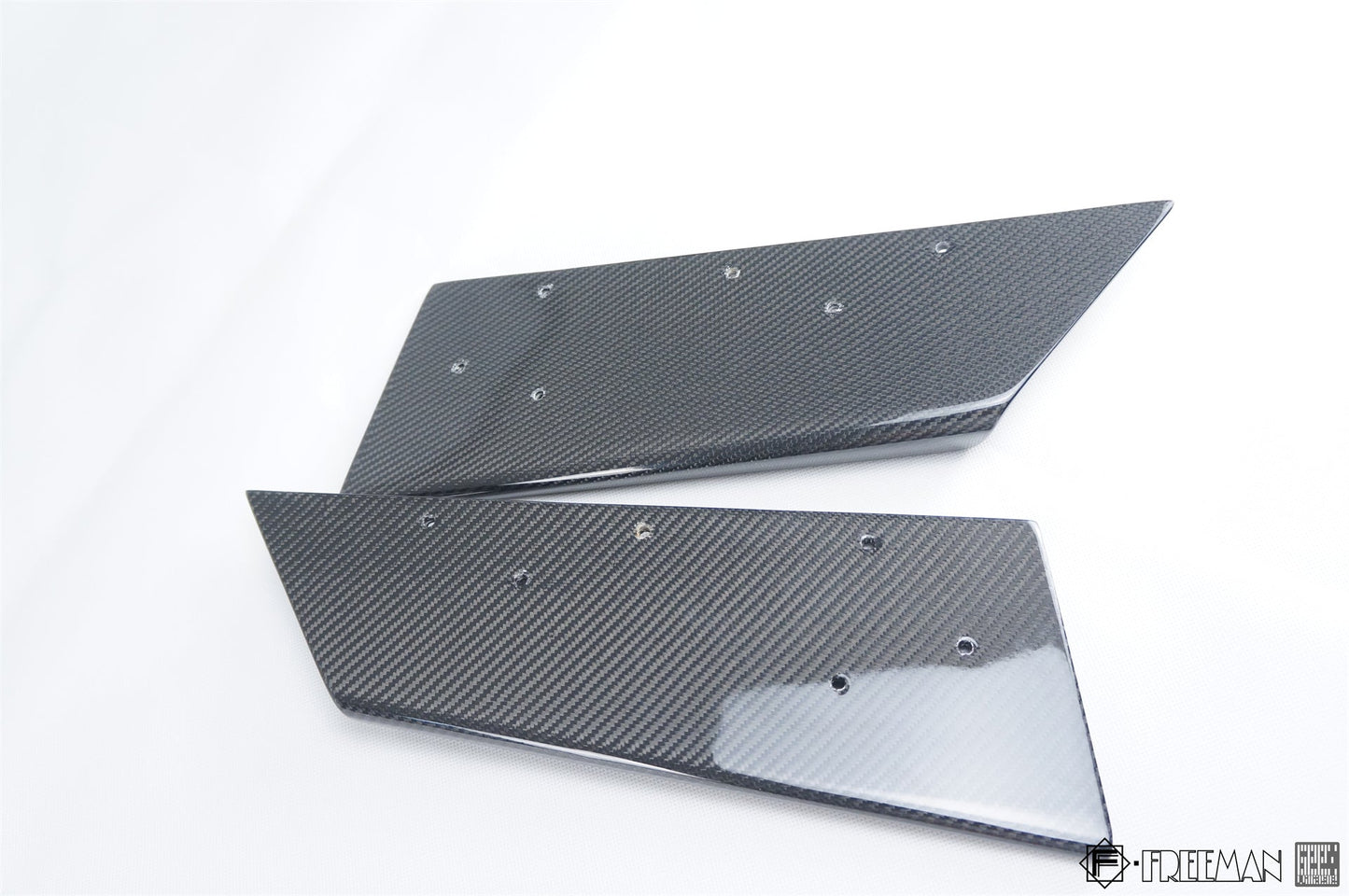 Geex Village Rear Canards for Cadillac ATS Turbo Luxury Performance Premium 2013-2019 Carbon Fiber