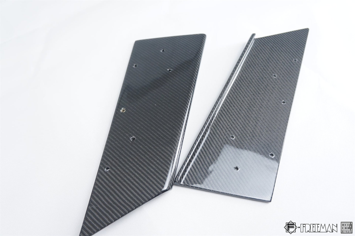 Geex Village Rear Canards for Cadillac ATS Turbo Luxury Performance Premium 2013-2019 Carbon Fiber