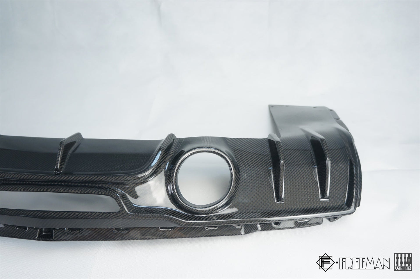 Geex Village Rear Diffuser for Cadillac ATS Turbo Luxury Performance Premium 2013-2019 Carbon Fiber
