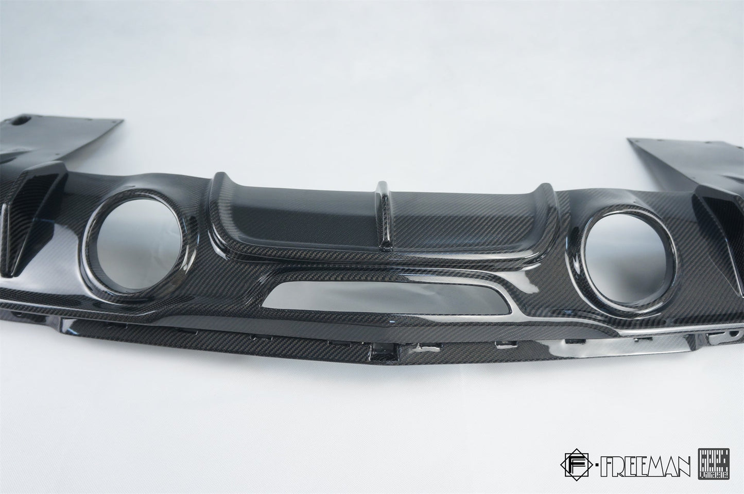 Geex Village Rear Diffuser for Cadillac ATS Turbo Luxury Performance Premium 2013-2019 Carbon Fiber