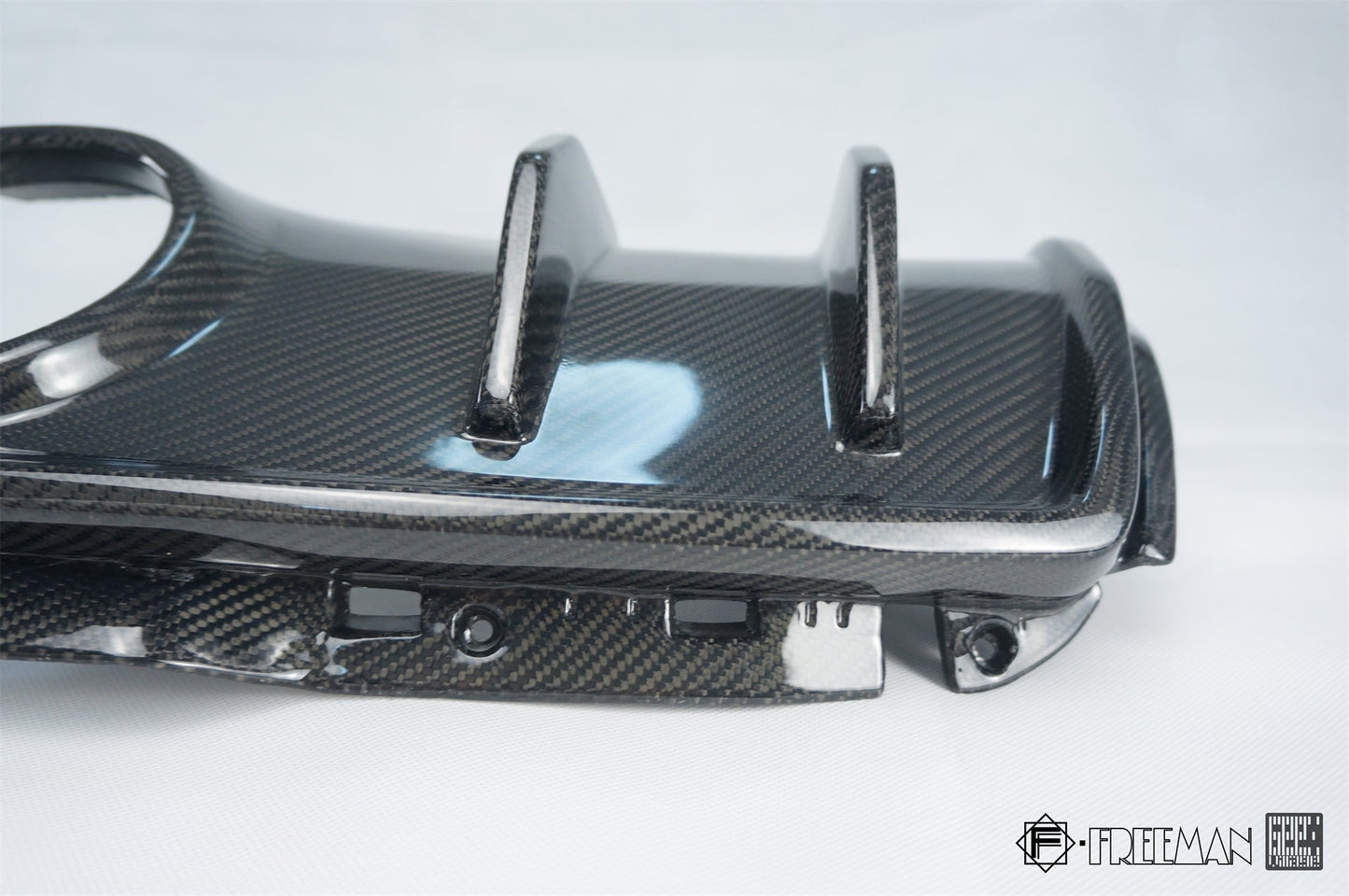 Geex Village Rear Diffuser for Cadillac ATS Turbo Luxury Performance Premium 2013-2019 Carbon Fiber