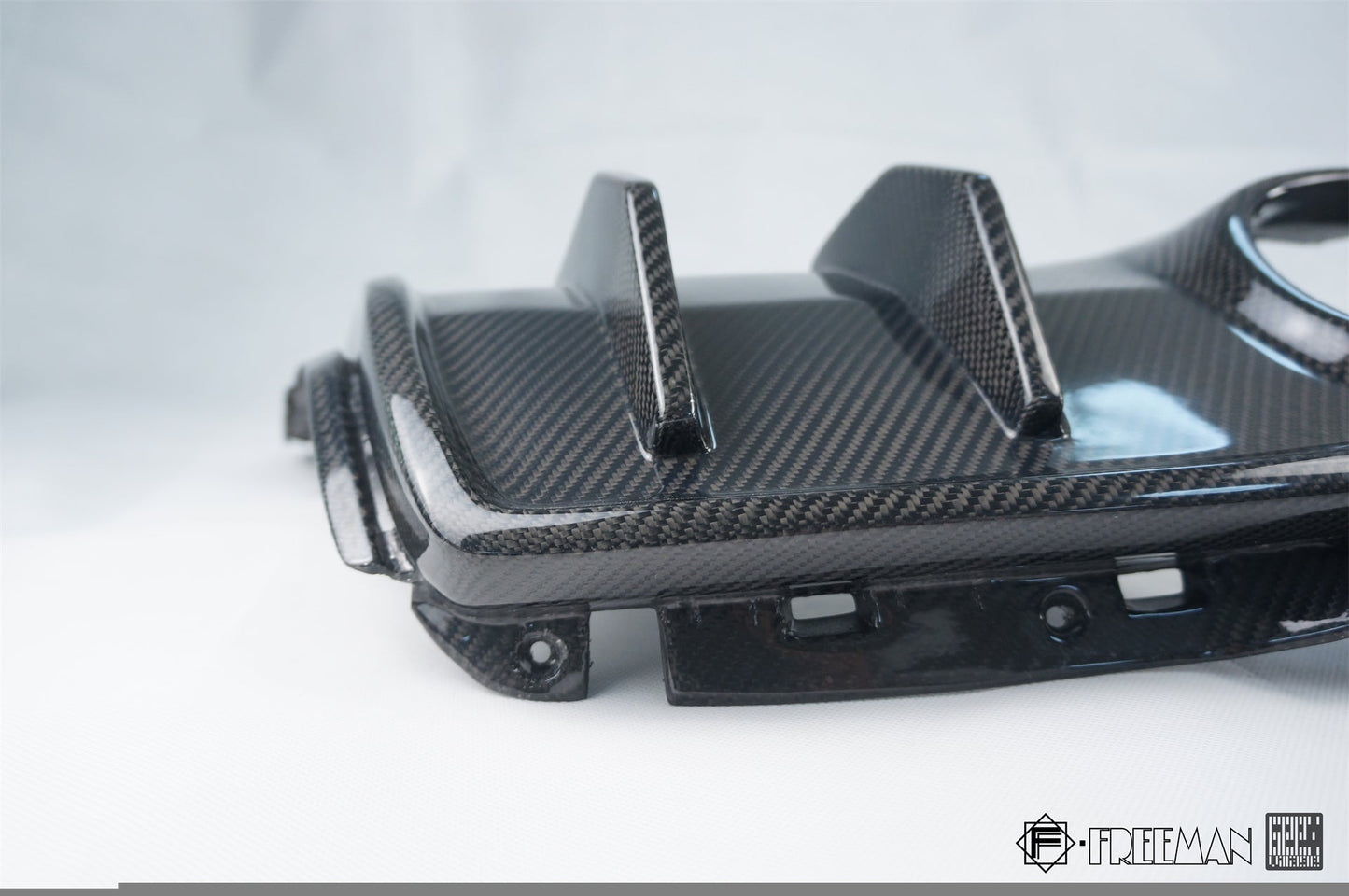 Geex Village Rear Diffuser for Cadillac ATS Turbo Luxury Performance Premium 2013-2019 Carbon Fiber
