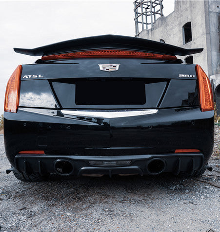 Geex Village Rear Diffuser for Cadillac ATS Turbo Luxury Performance Premium 2013-2019 Carbon Fiber