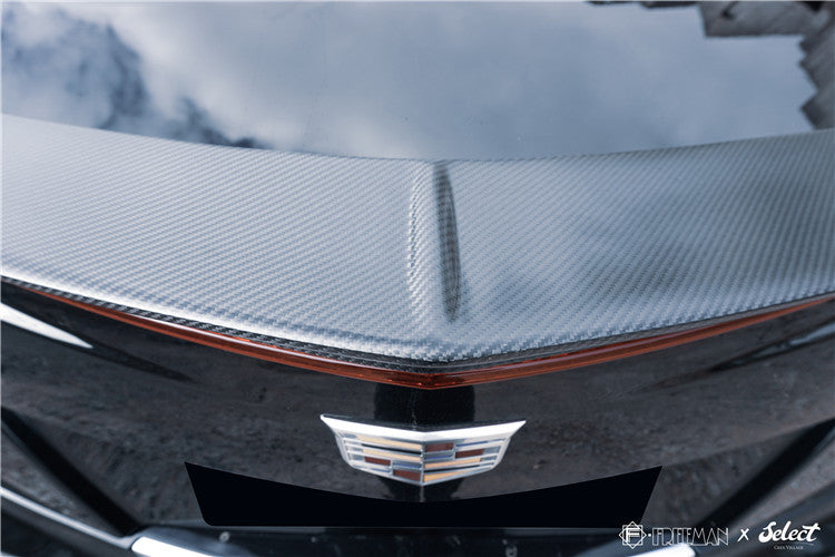 Geex Village Rear Spoiler Wing for Cadillac ATS Turbo Luxury Performance Premium 2013-2019 Sendan Carbon Fiber