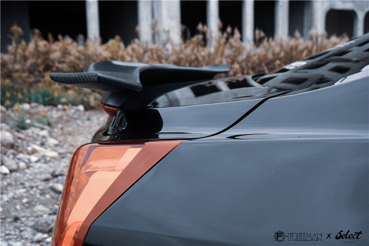 Geex Village Rear Spoiler Wing for Cadillac ATS Turbo Luxury Performance Premium 2013-2019 Sendan Carbon Fiber
