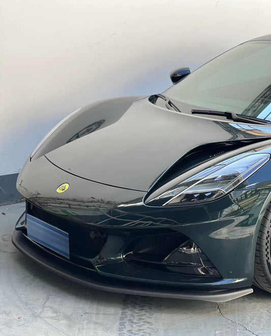 Geex Village GT4 Style Front Lip for Lotus Emira 3.6 V6 2.0 Four-cylinder 2022-ON Dry Pre-preg Carbon Fiber