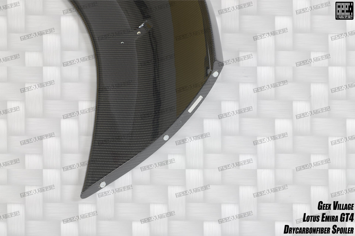 Geex Village GT4 Style Rear Wing for Lotus Emira 3.6 V6 2.0 Four-cylinder 2022-ON Coupe Dry Pre-preg Carbon Fiber
