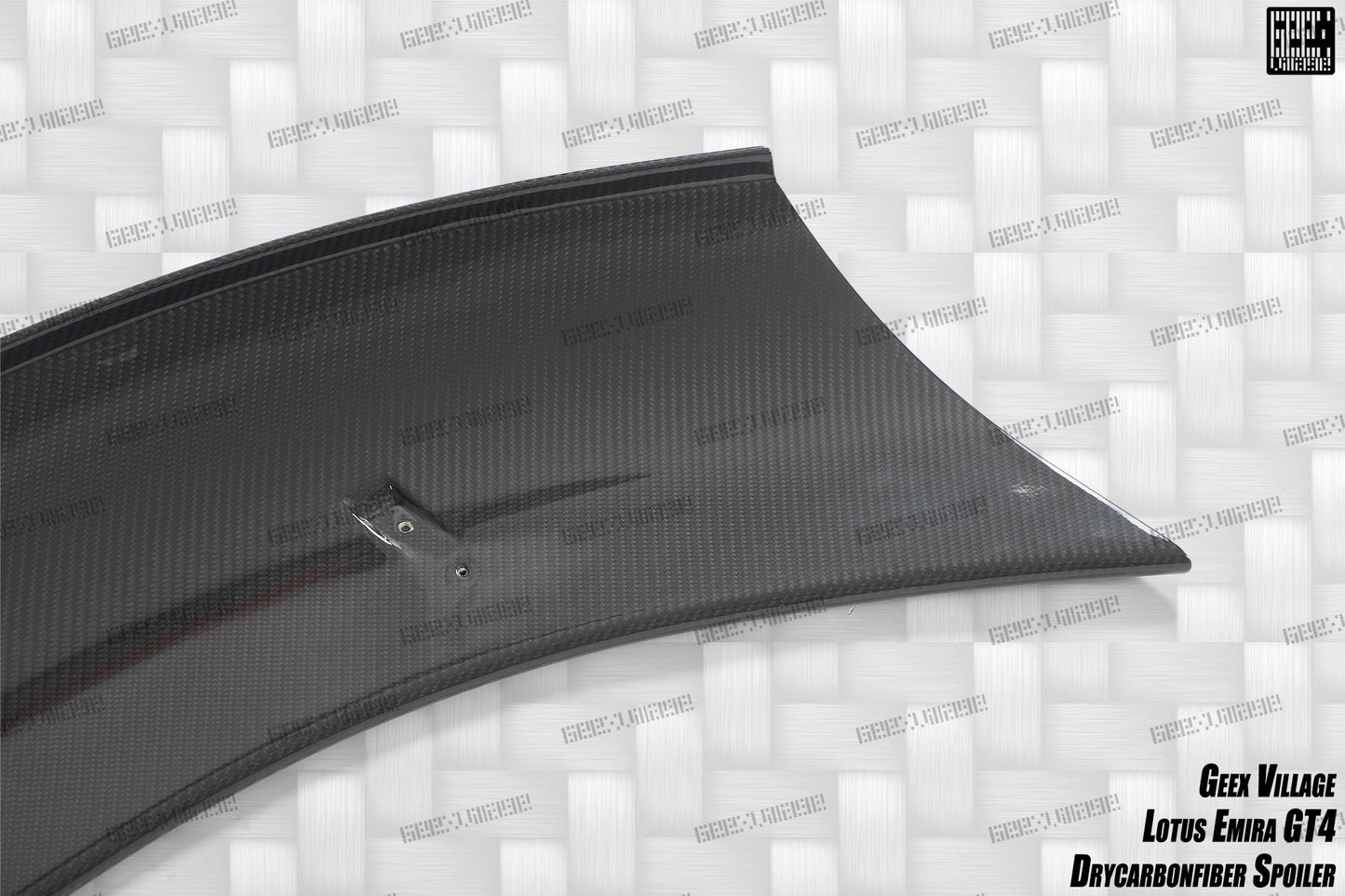 Geex Village GT4 Style Rear Wing for Lotus Emira 3.6 V6 2.0 Four-cylinder 2022-ON Coupe Dry Pre-preg Carbon Fiber