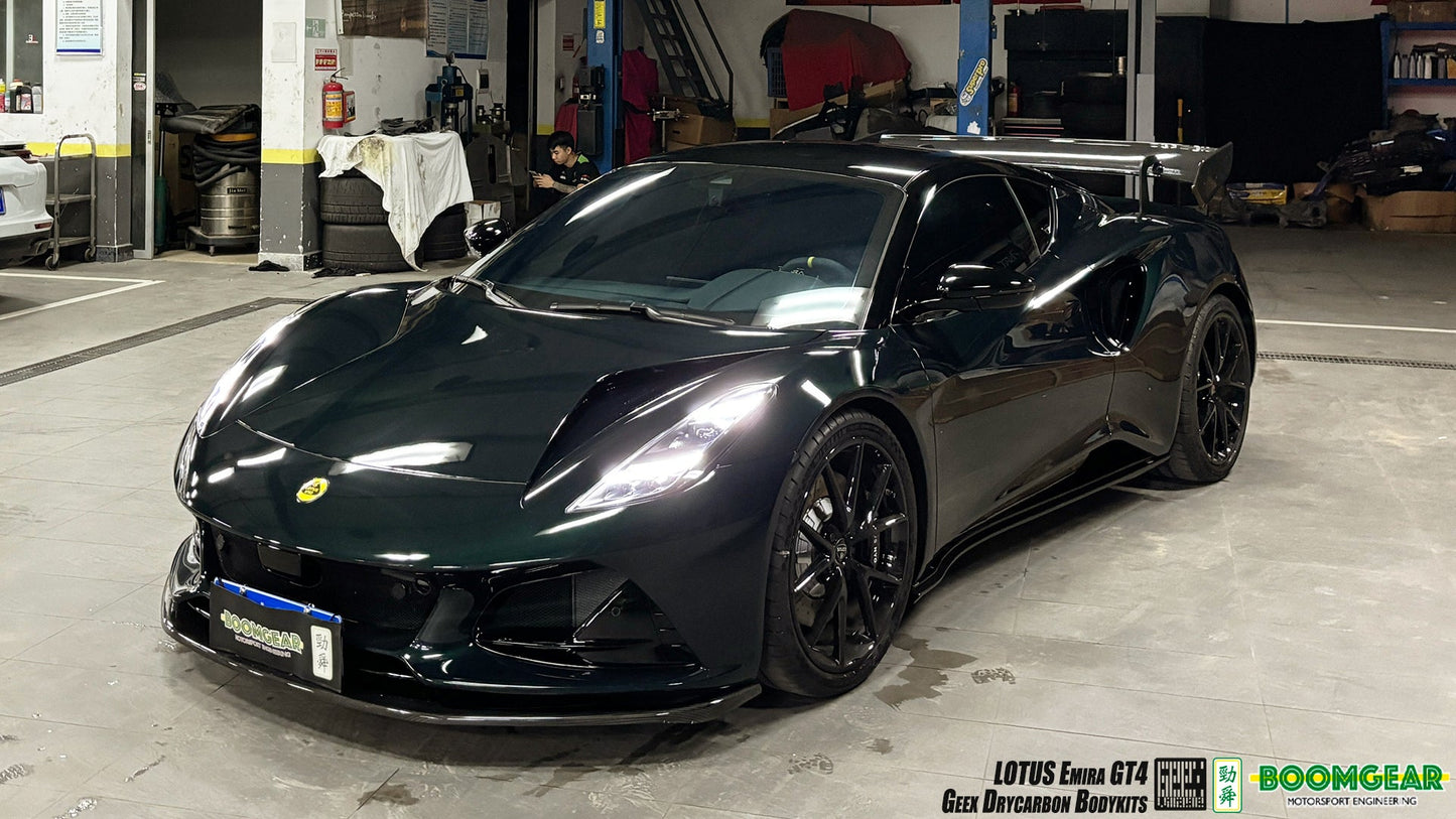 Geex Village GT4 Style Side Skirts for Lotus Emira 3.6 V6 2.0 Four-cylinder 2022-ON Dry Pre-preg Carbon Fiber