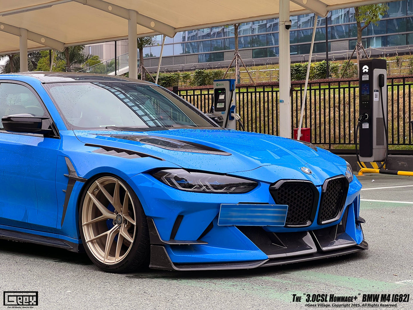 Geex Village Front Bumper Kit for BMW M3/C/CS G80 G81 & M4/C/CS/CSL G82 G83 2021-ON Carbon Fiber
