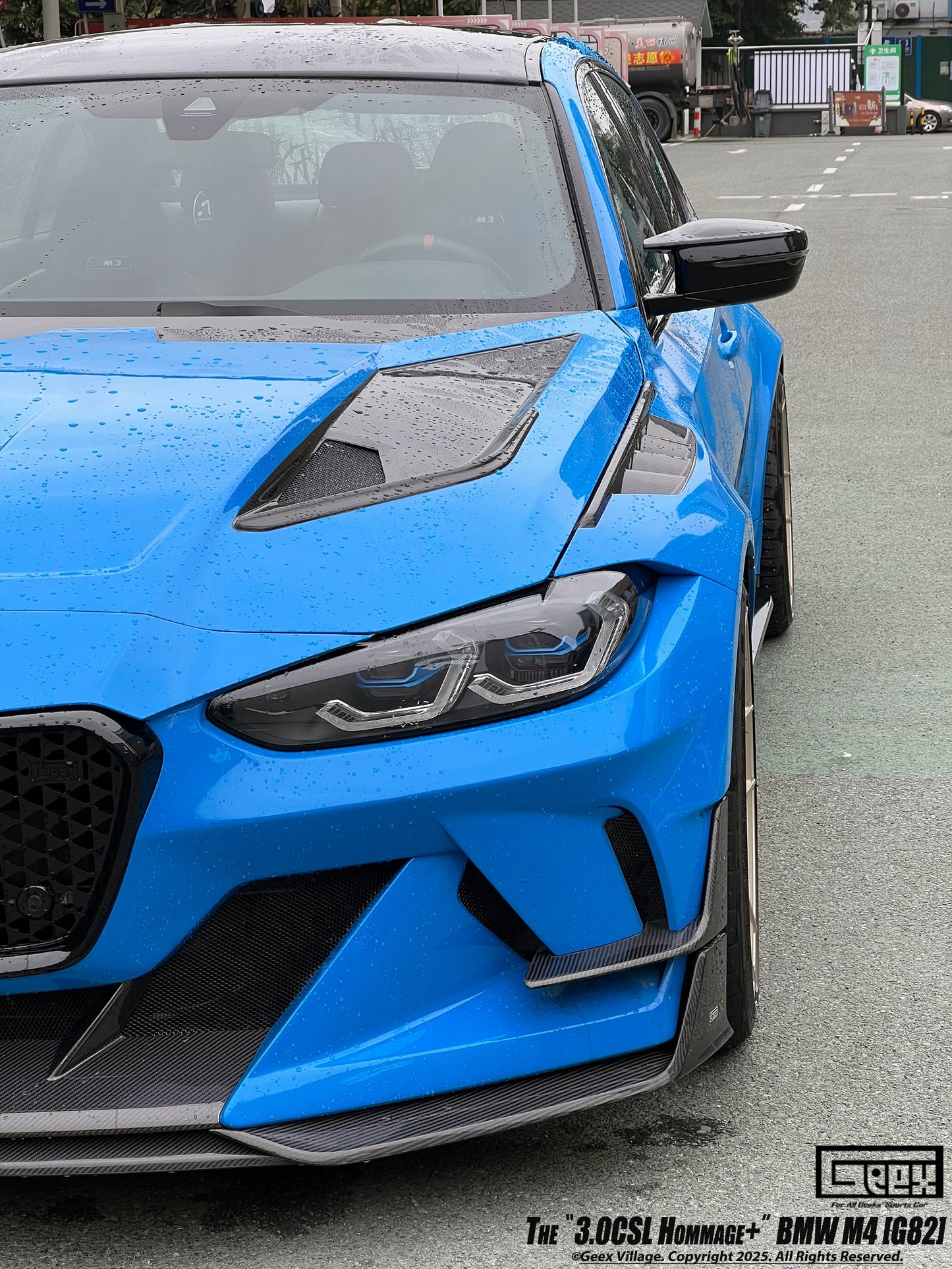 Geex Village Front Bumper Kit for BMW M3/C/CS G80 G81 & M4/C/CS/CSL G82 G83 2021-ON Carbon Fiber