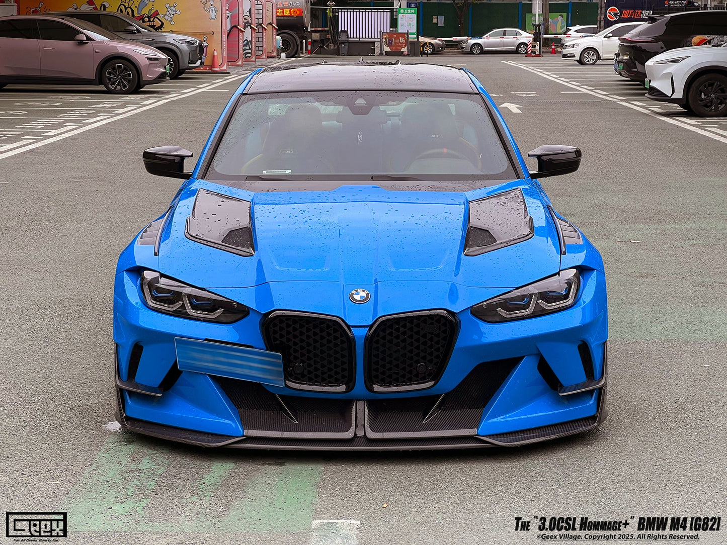 Geex Village Front Bumper Kit for BMW M3/C/CS G80 G81 & M4/C/CS/CSL G82 G83 2021-ON Carbon Fiber