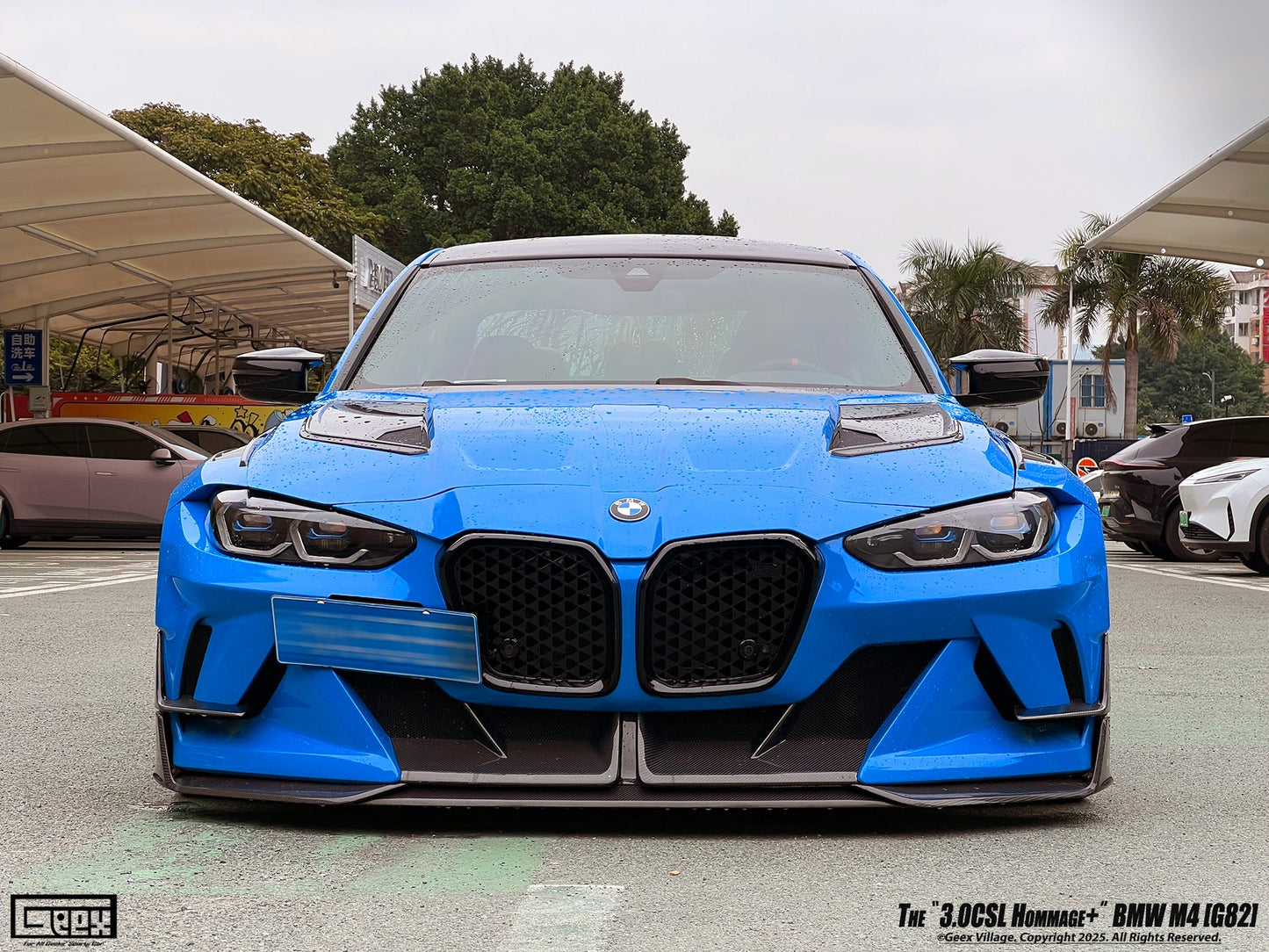 Geex Village Front Bumper Kit for BMW M3/C/CS G80 G81 & M4/C/CS/CSL G82 G83 2021-ON Carbon Fiber