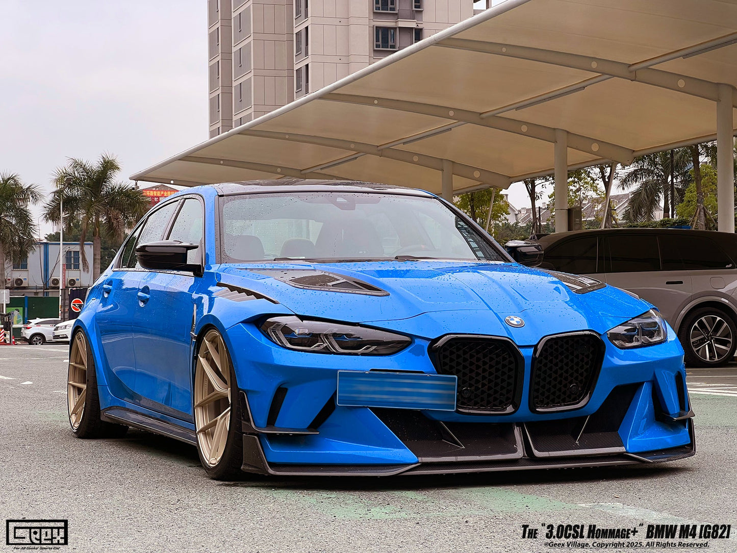 Geex Village Front Bumper Kit for BMW M3/C/CS G80 G81 & M4/C/CS/CSL G82 G83 2021-ON Carbon Fiber