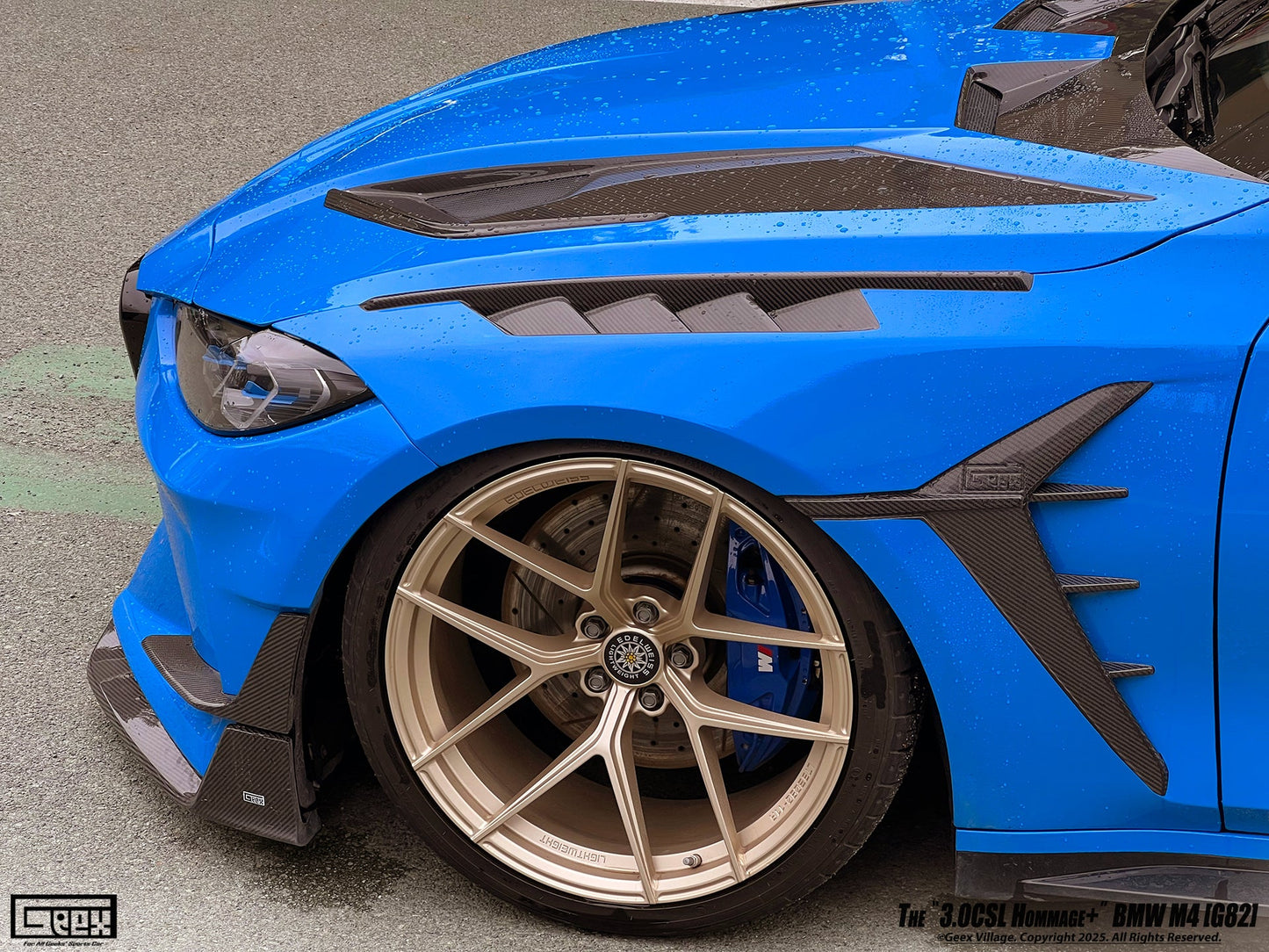 Geex Village Hommage+ Front Fenders for BMW M4CSL M4CS M4C M4 G82 G83 2021-ON Carbon Fiber