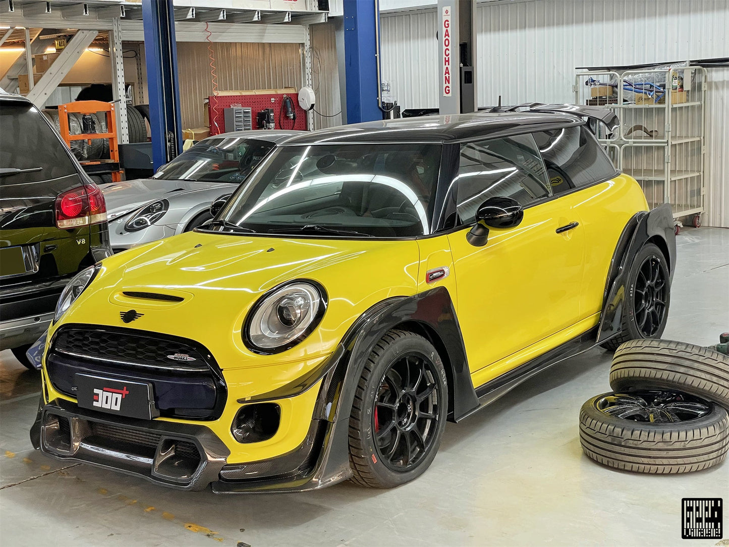 Geex Village Fog Light Bezel for MINI Cooper JCW S Base F56 2014-2018 Pre-LCI Carbon Fiber/FRP