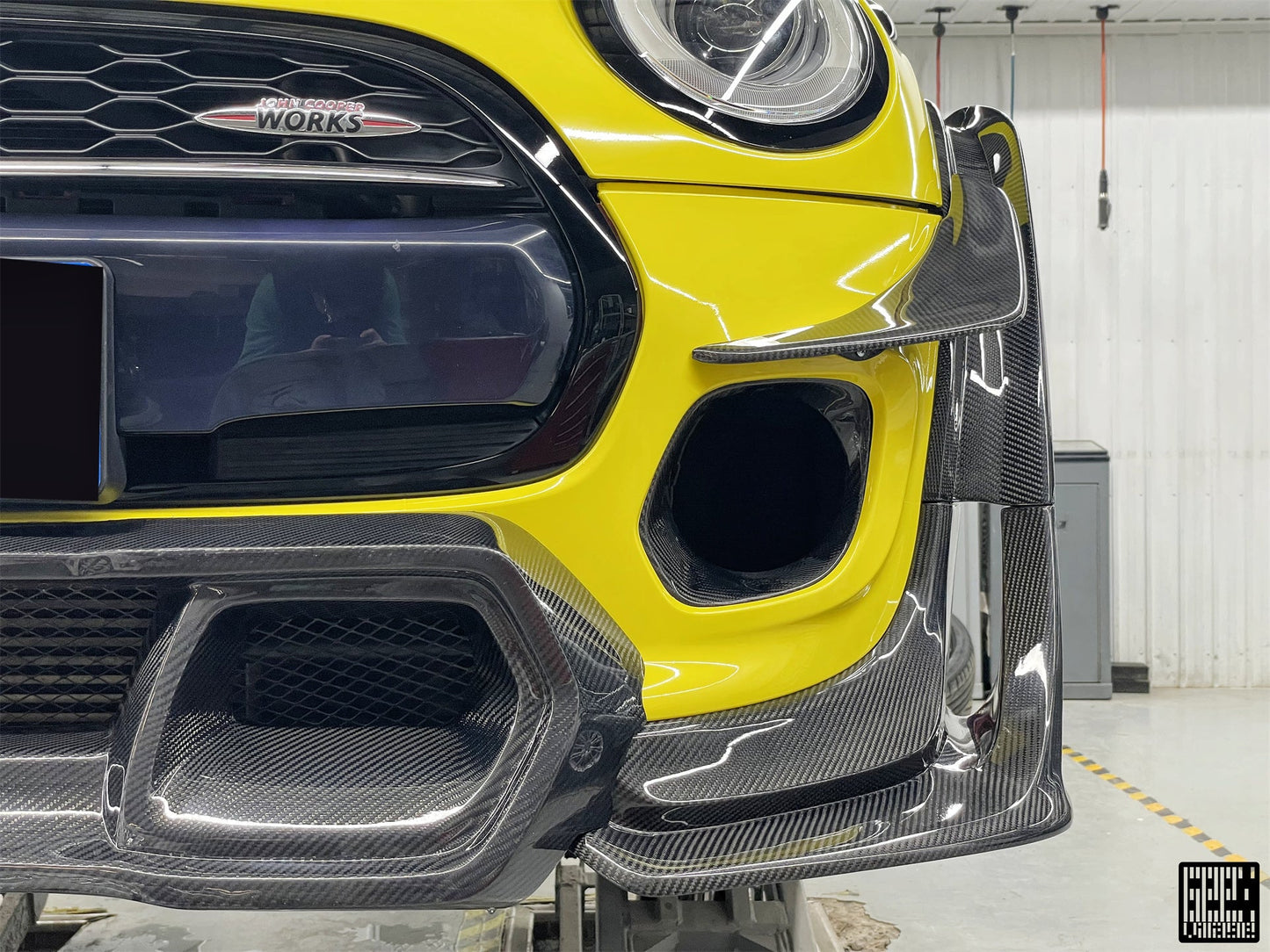 Geex Village Fog Light Bezel for MINI Cooper JCW S Base F56 2014-2018 Pre-LCI Carbon Fiber/FRP