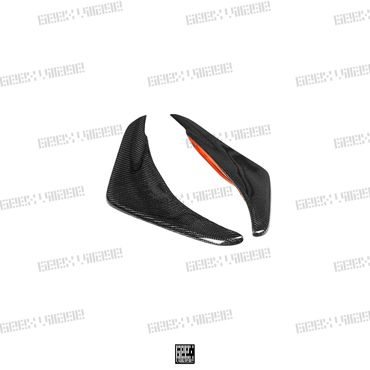 Geex Village Front Canards for MINI Cooper JCW S Base F56 2014-2018 Pre-LCI Carbon Fiber/FRP