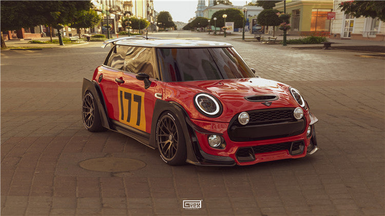 Geex Village Front Lip for MINI Cooper JCW S Base F56 2014-2018 Pre-LCI Carbon Fiber/FRP
