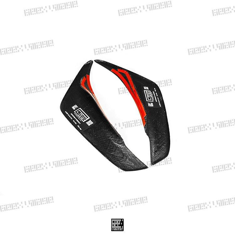 Geex Village Front Canards for MINI Cooper JCW S Base F56 2014-2018 Pre-LCI Carbon Fiber/FRP